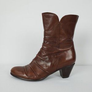 Arnold Churgin Brown Leather Boots Size 9.5